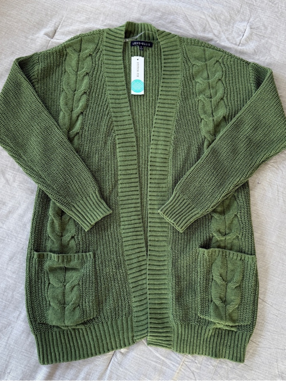 Green Knit Cardigan